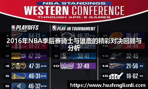 2016年NBA季后赛骑士与雄鹿的精彩对决回顾与分析